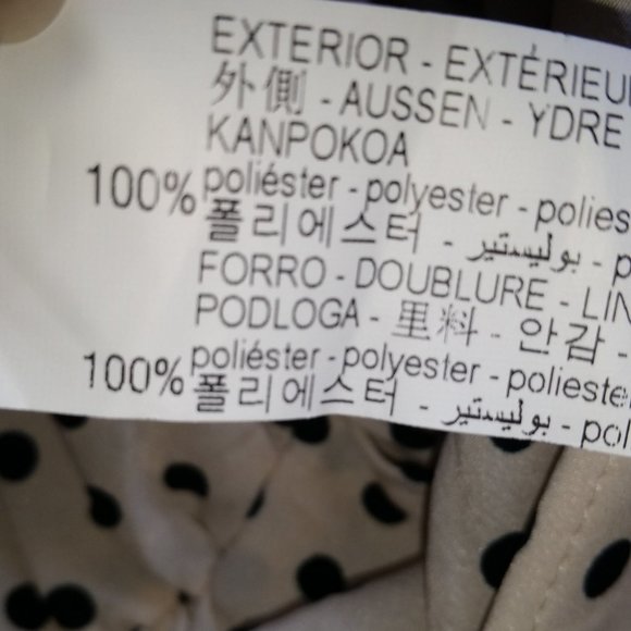 Zara cream polka dot ruffle pleated skirt NWT - Picture 6 of 6